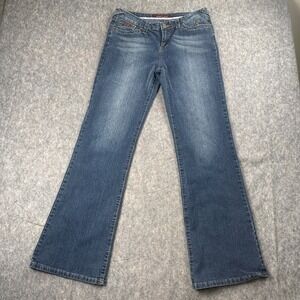 Baby Phat Jeans Women's Size 13 Y2K Denim 90's Cat Logo Bootcut Flare Vintage